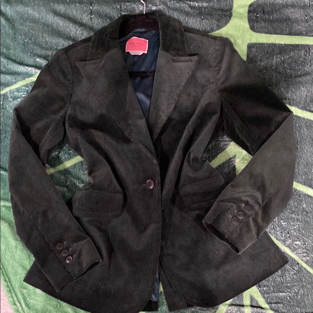 Women's Corduroy Blazer - Black